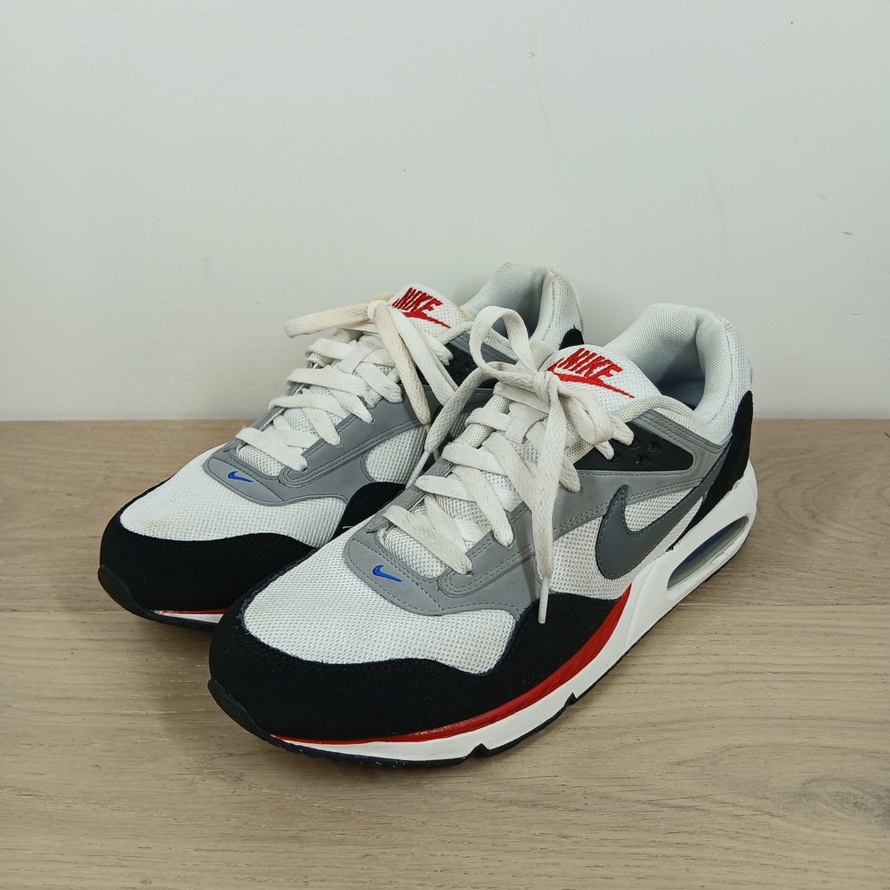 Nike Air Max Correlate Mens 10.5 White Black Grey Red Mesh Low Top Sneakers